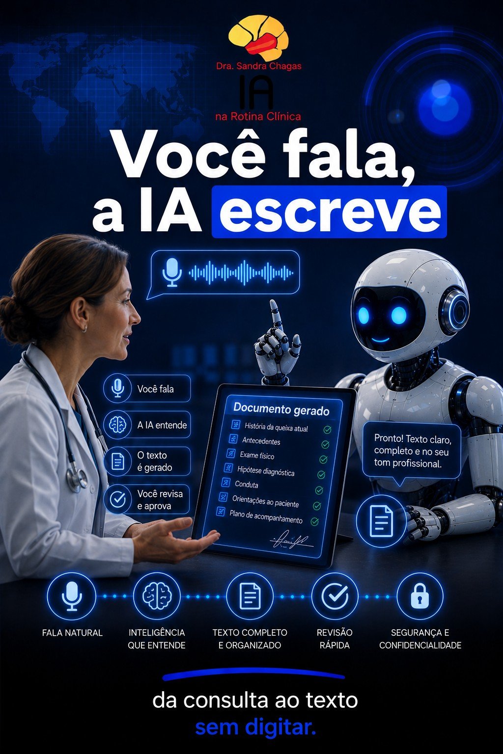 Você fala, a IA escreve